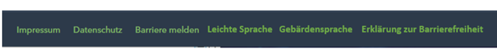 screenshot Links im Footer